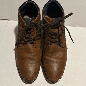 George Mens Brown Lace up Memory Foam brown  Boots Size 10